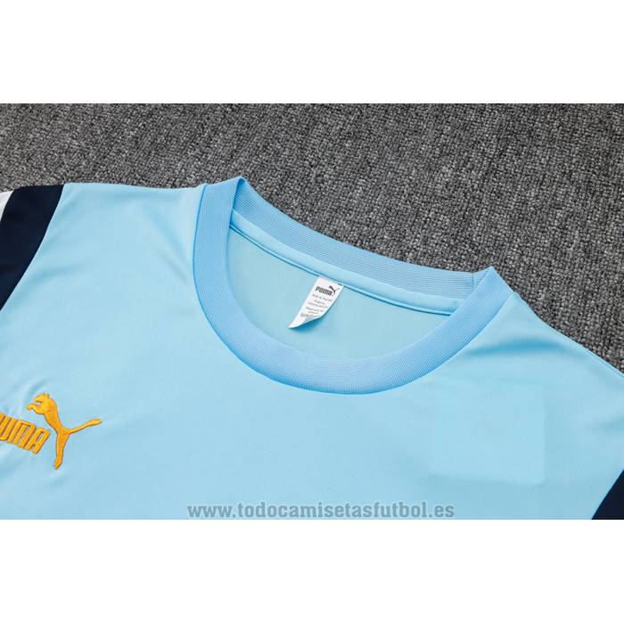 Chandal del Manchester City Manga Corta 2023-2024 Azul